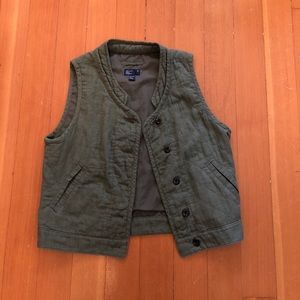 AE Light DIAMOND QUILTED VEST - Olive Green